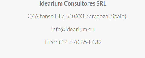 Datos de contacto de Idearium Consultores